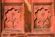 India: Delicate stone floral detail at the Naqqar Khana (Naubat Khana) or Drum House, Red Fort, Old Delhi